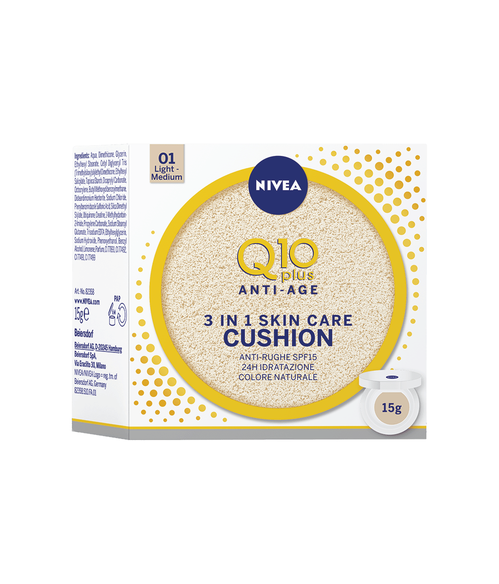 Nivea Q10 Plus Anti-Age 3 in 1 Skin Care Cushion 01 Light/Medium