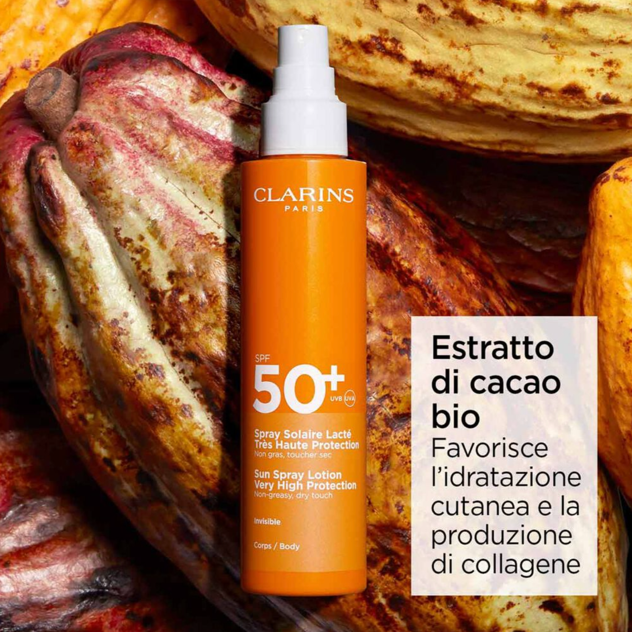 Clarins Latte Solare Spray Corpo SPF 50+ 150 ml