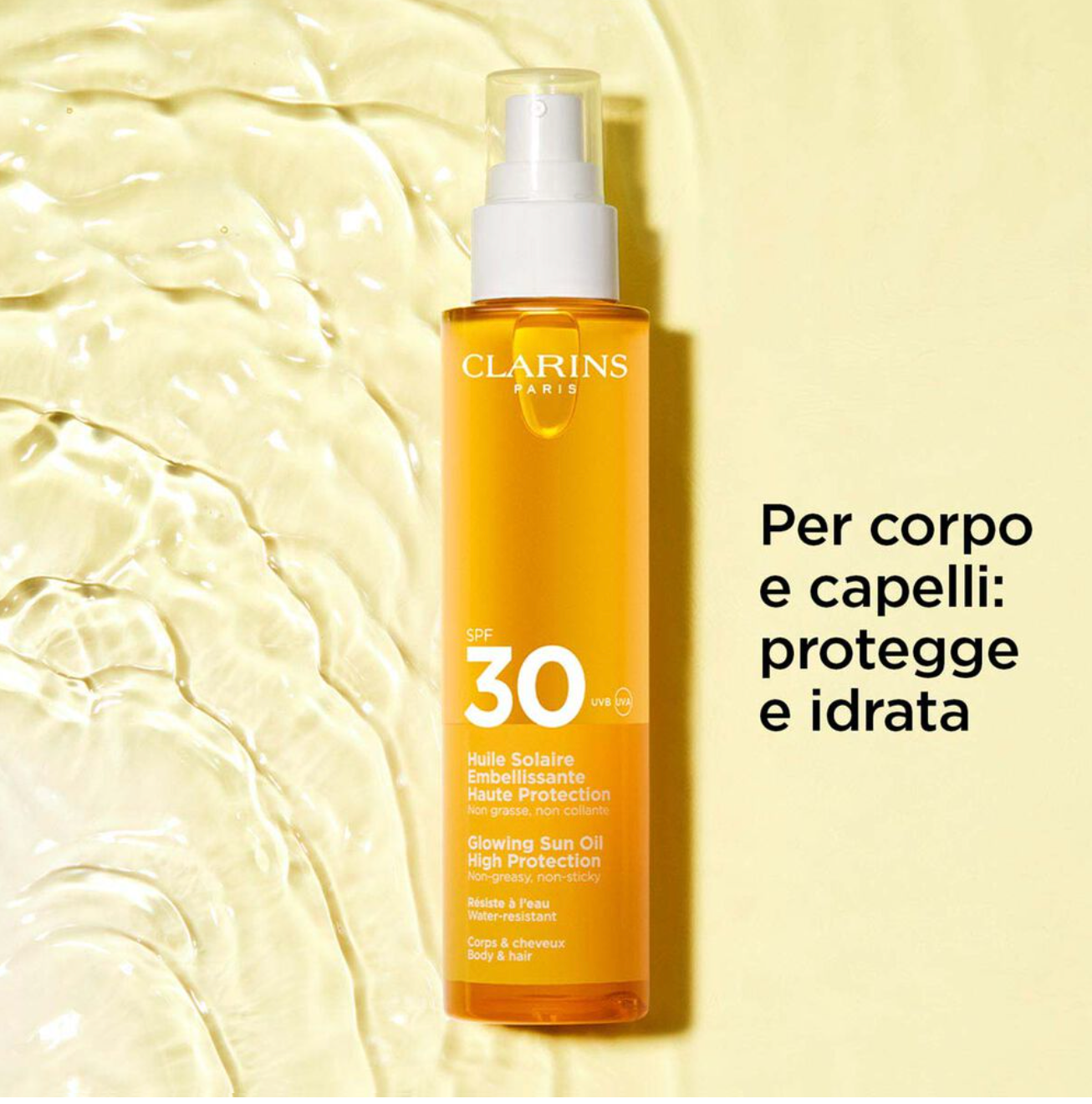Clarins Olio Solare Illuminante Corpo SPF 30 150 ml